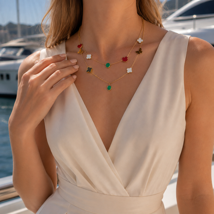 Lucky Motif Long Necklace