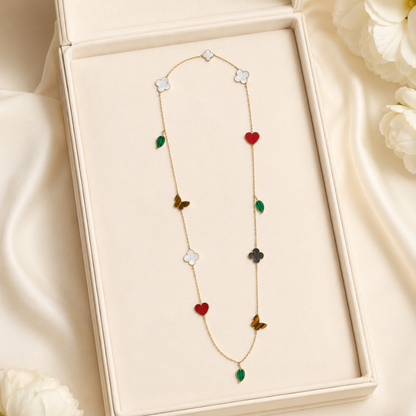Lucky Motif Long Necklace