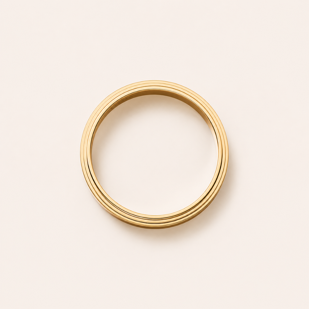 Polished Double-Edge Band Ring