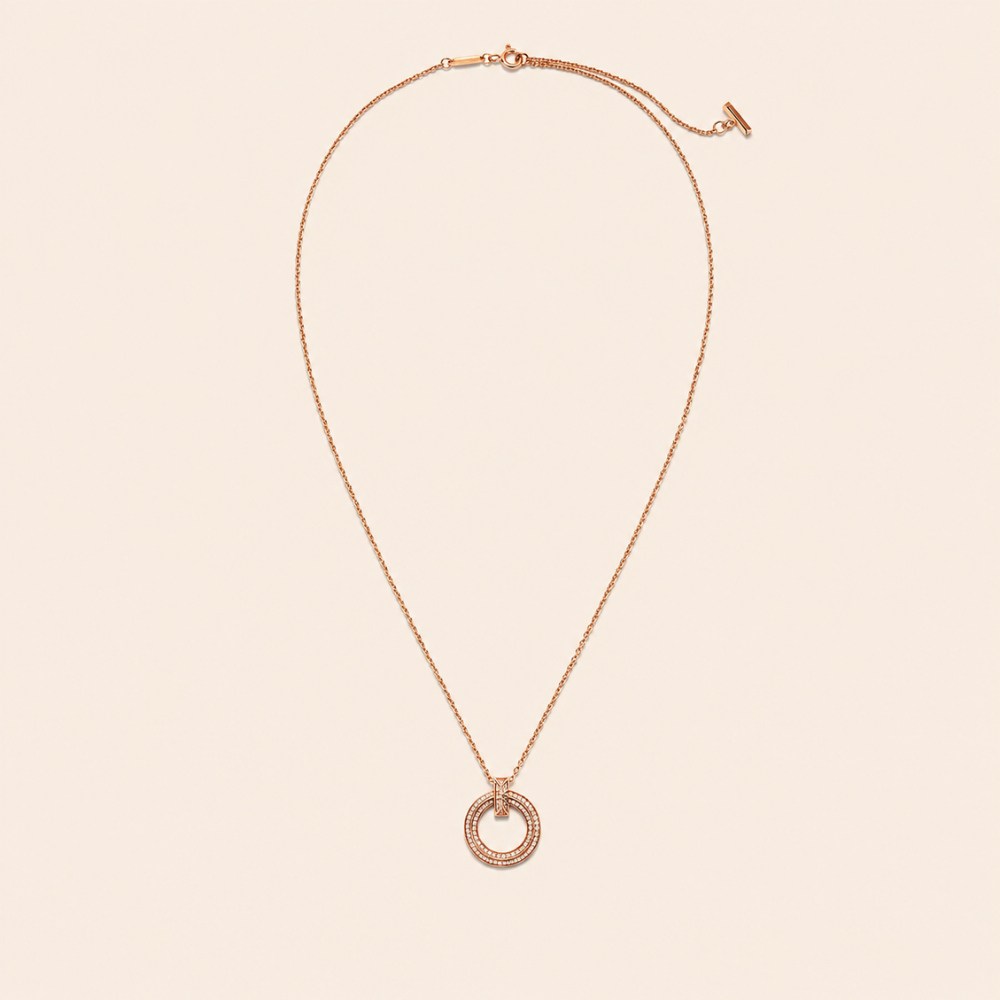 Round Circle Pendant Necklace