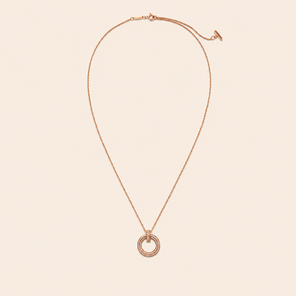 Round Circle Pendant Necklace