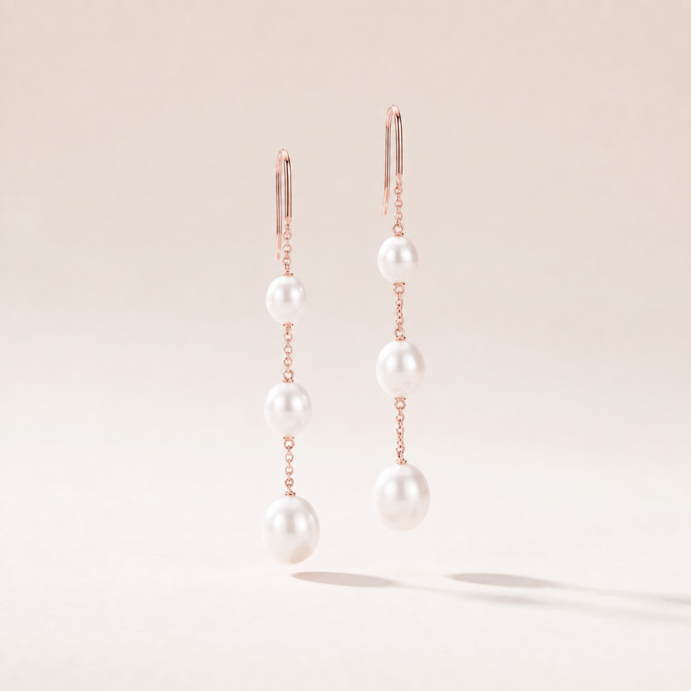 Elsa Peretti Pearls On Chain Drop Earrings