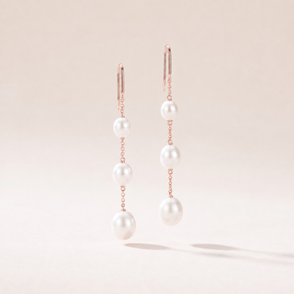Elsa Peretti Pearls On Chain Drop Earrings