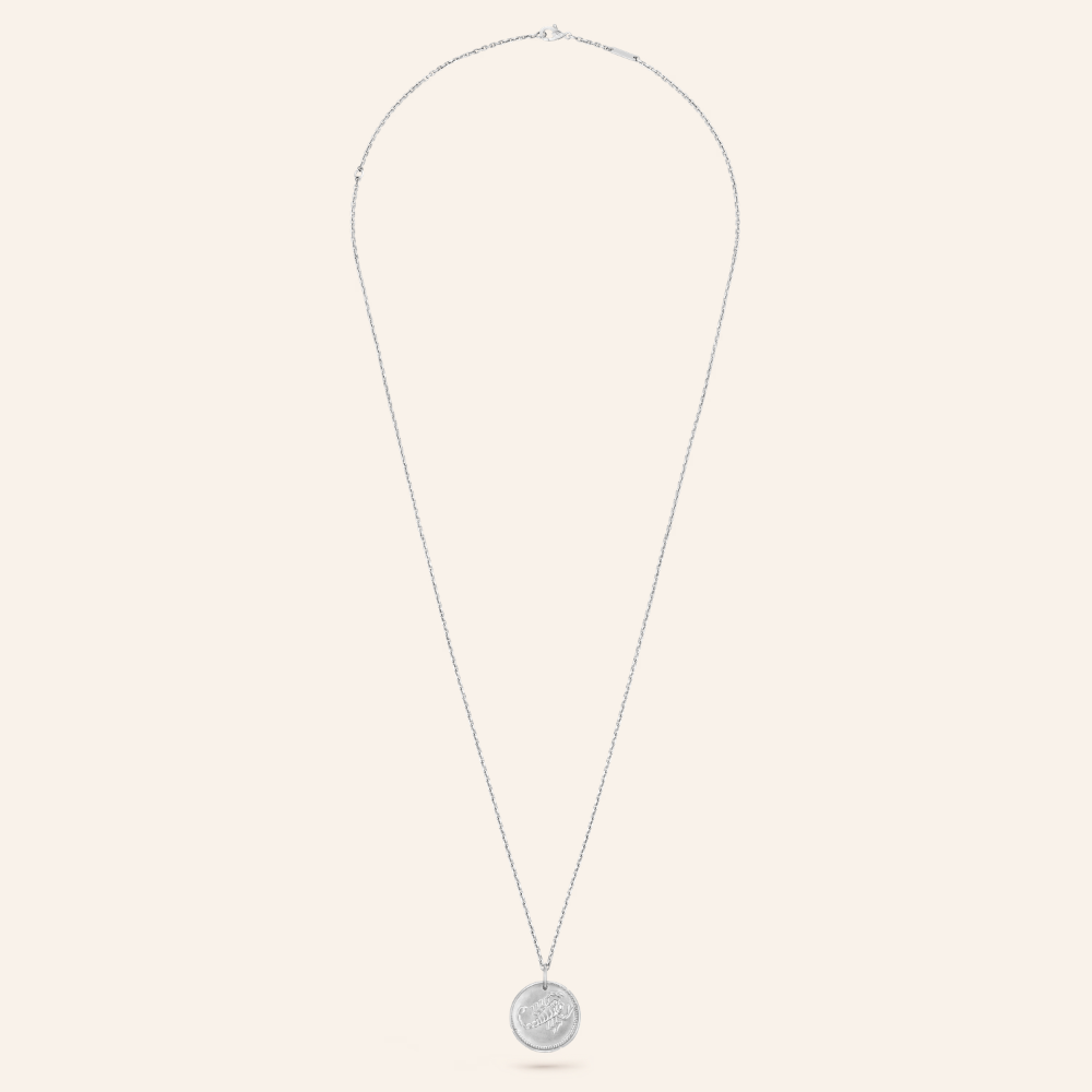 Scorpio Zodiac Coin Pendant Necklace