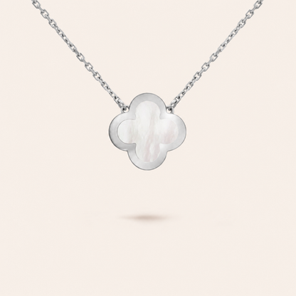Mother-of-Pearl Clover Pendant Necklace
