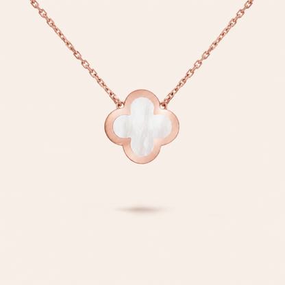 Mother-of-Pearl Clover Pendant Necklace