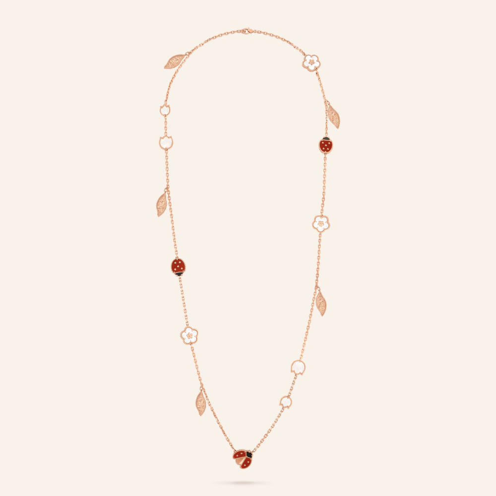 Lucky Motifs 15-Motif Long Necklace