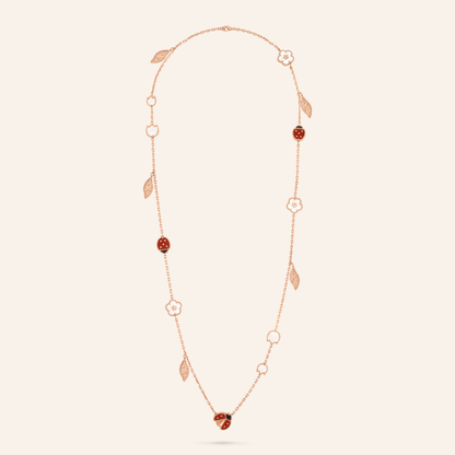 Lucky Motifs 15-Motif Long Necklace