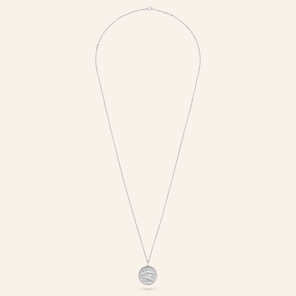 Pisces Zodiac Coin Pendant Necklace