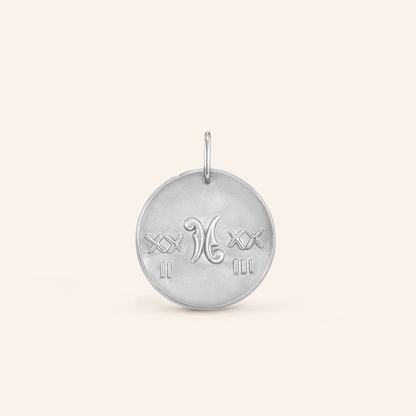 Pisces Zodiac Coin Pendant Necklace