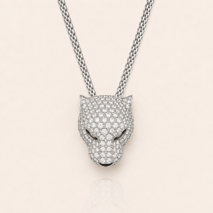 Crystal Panther Statement Necklace