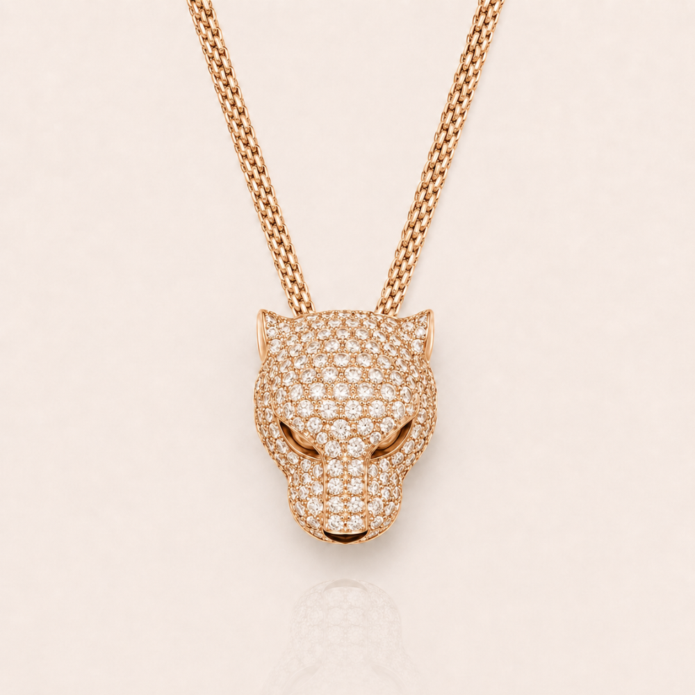 Crystal Panther Statement Necklace