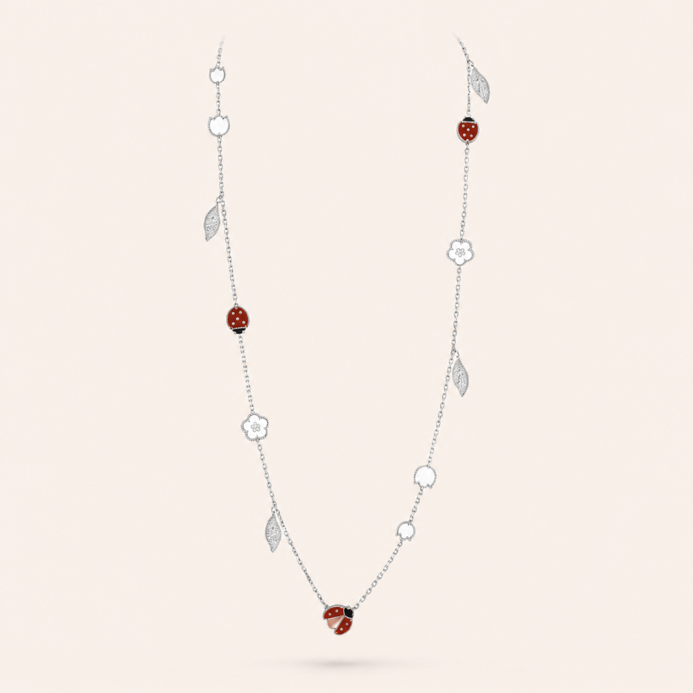 Lucky Motifs 15-Motif Long Necklace