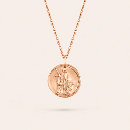 Virgo Zodiac Coin Pendant Necklace