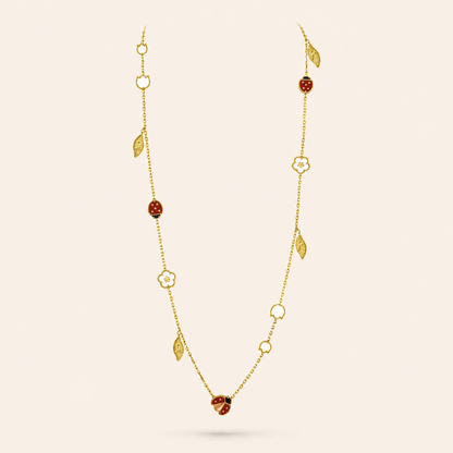 Lucky Motifs 15-Motif Long Necklace