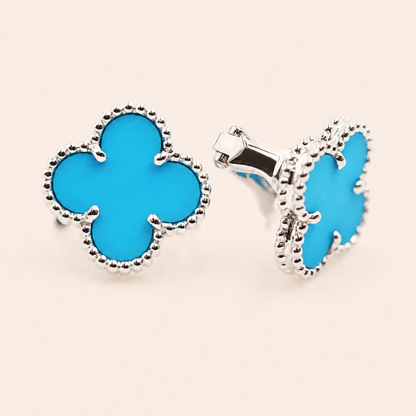 Turquoise Clover Earrings