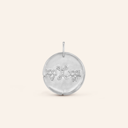 Gemini Zodiac Coin Pendant Necklace