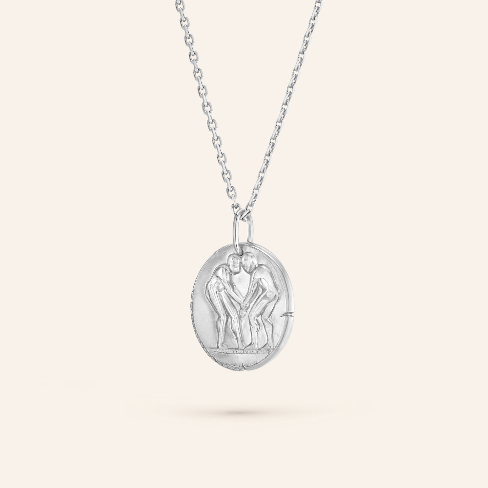 Gemini Zodiac Coin Pendant Necklace