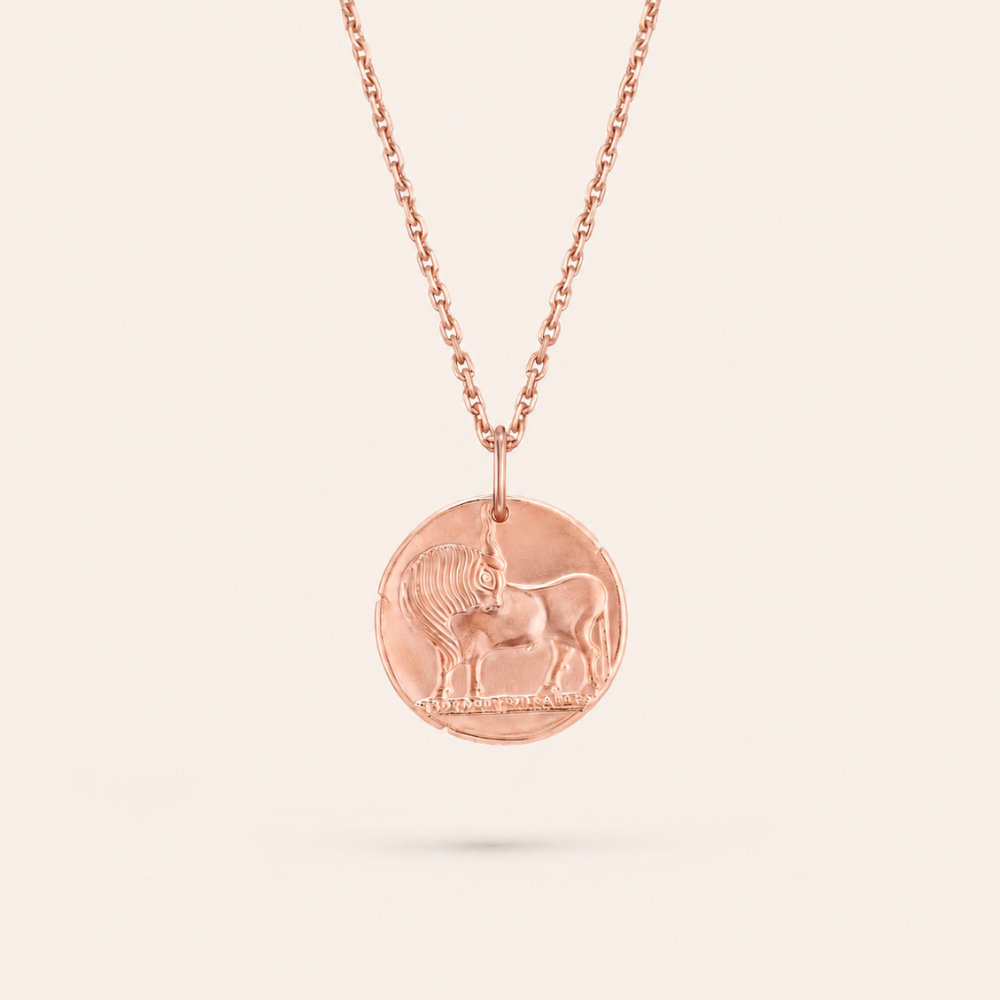 Taurus Zodiac Coin Pendant Necklace