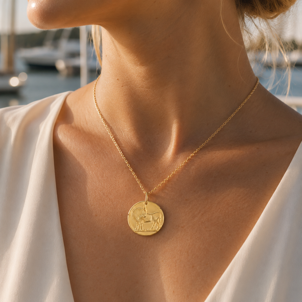 Taurus Zodiac Coin Pendant Necklace