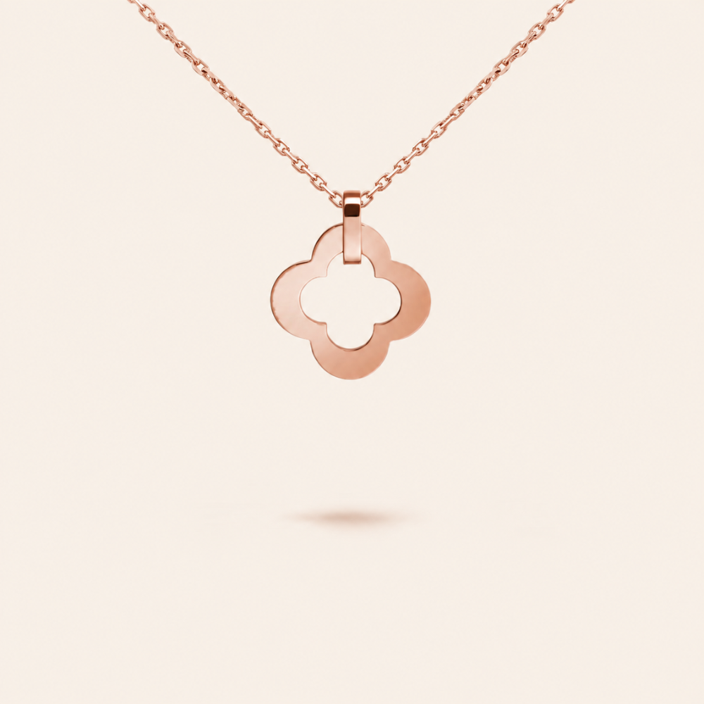Byzantine Four-Leaf Clover Pendant Necklace