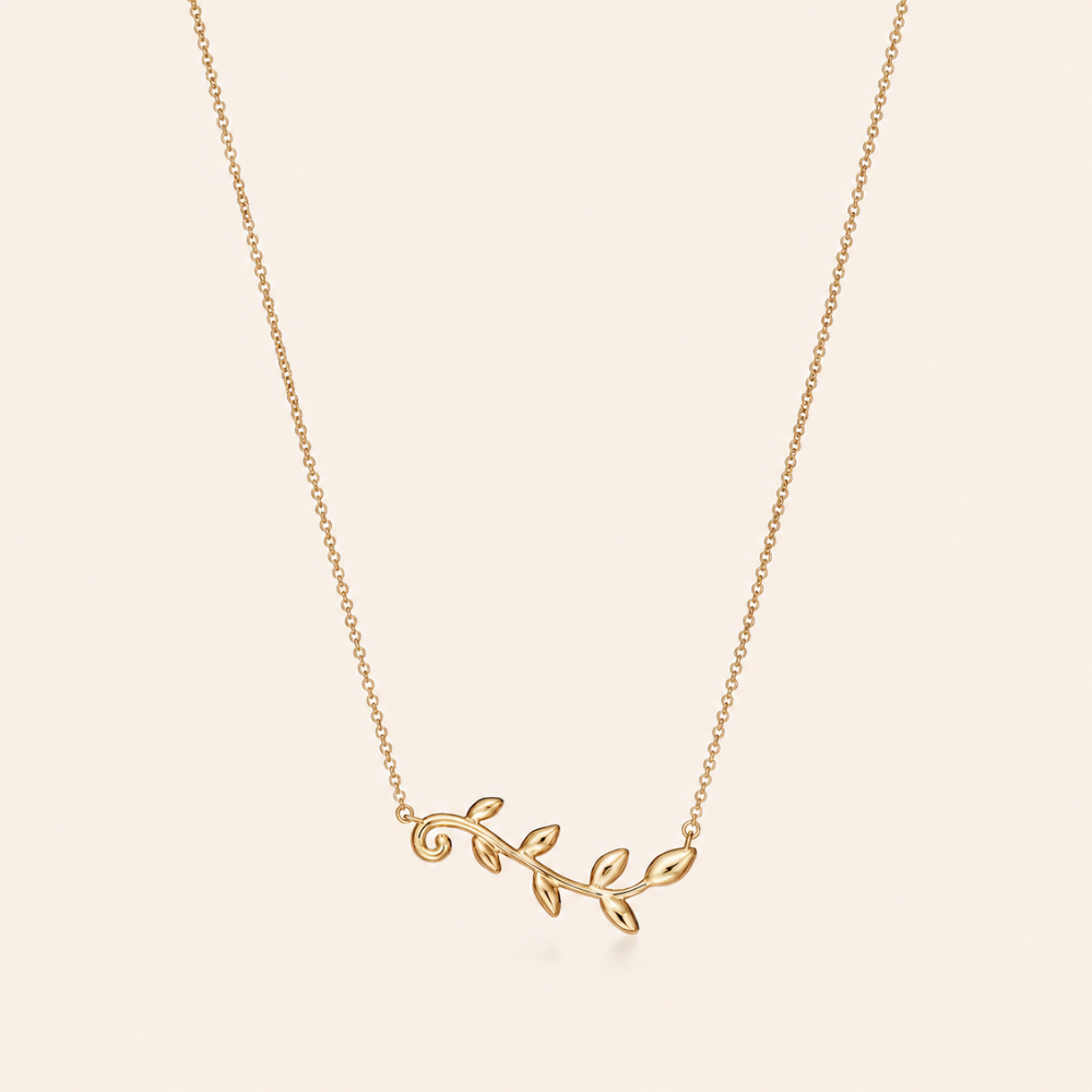Leaf Vine Pendant Necklace