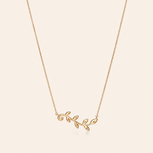 Leaf Vine Pendant Necklace