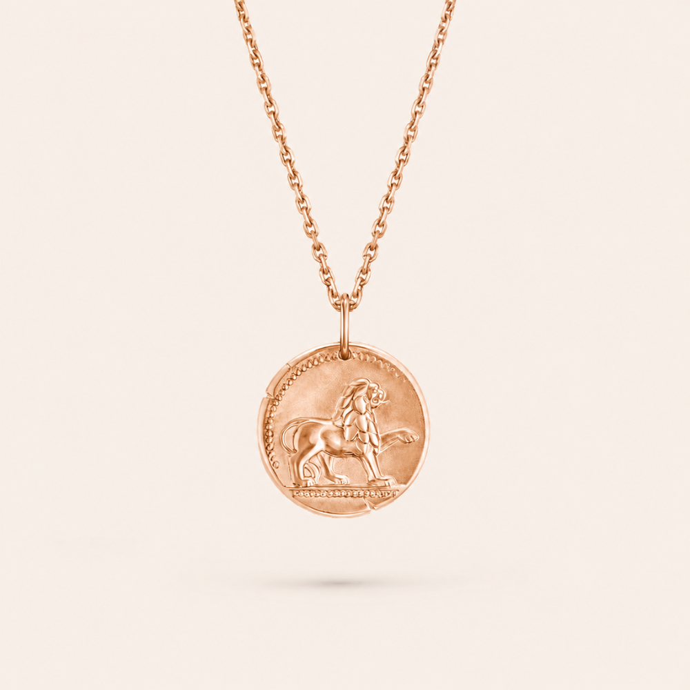 Leo Zodiac Coin Pendant Necklace