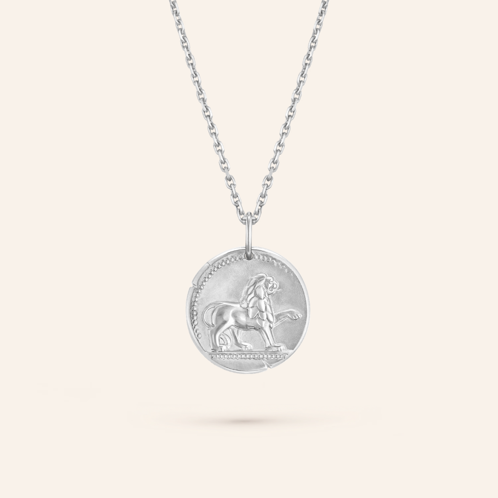 Leo Zodiac Coin Pendant Necklace