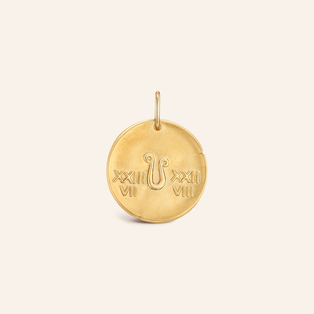 Leo Zodiac Coin Pendant Necklace