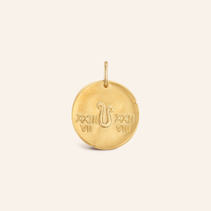 Leo Zodiac Coin Pendant Necklace