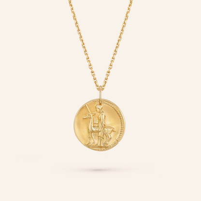 Virgo Zodiac Coin Pendant Necklace