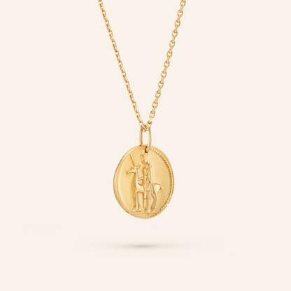 Virgo Zodiac Coin Pendant Necklace