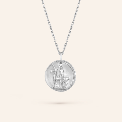 Virgo Zodiac Coin Pendant Necklace