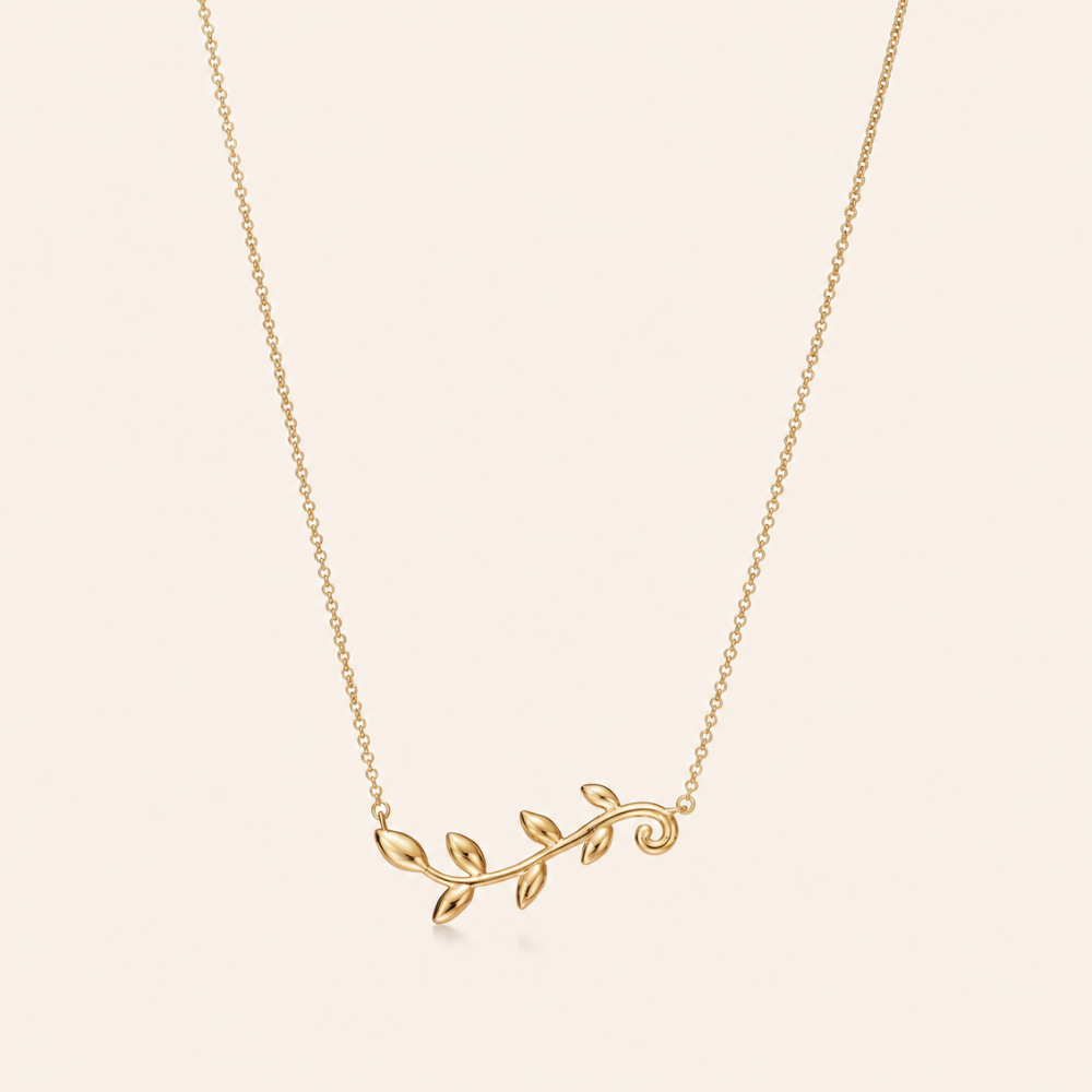 Leaf Vine Pendant Necklace