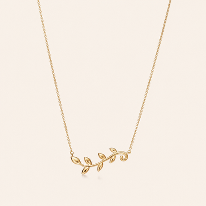 Leaf Vine Pendant Necklace