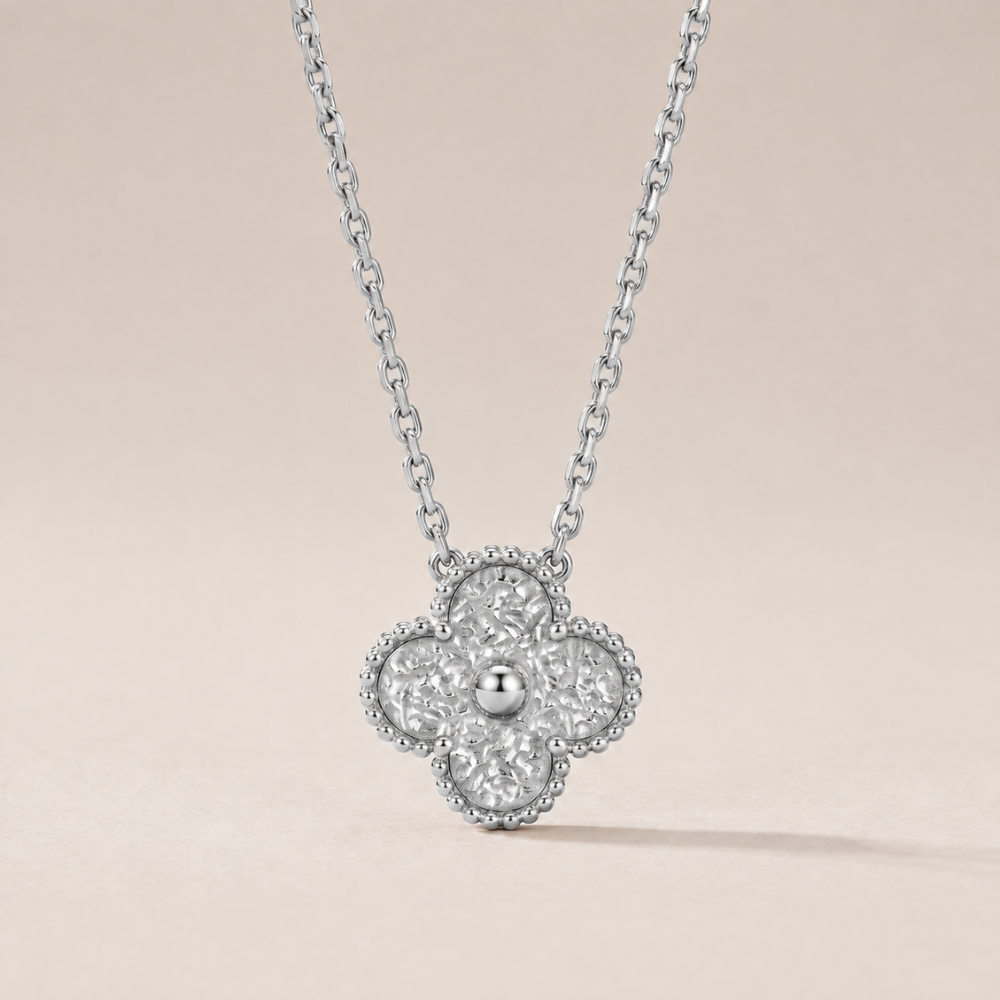 Vintage Alhambra 1  Guilloché  Motif Necklace