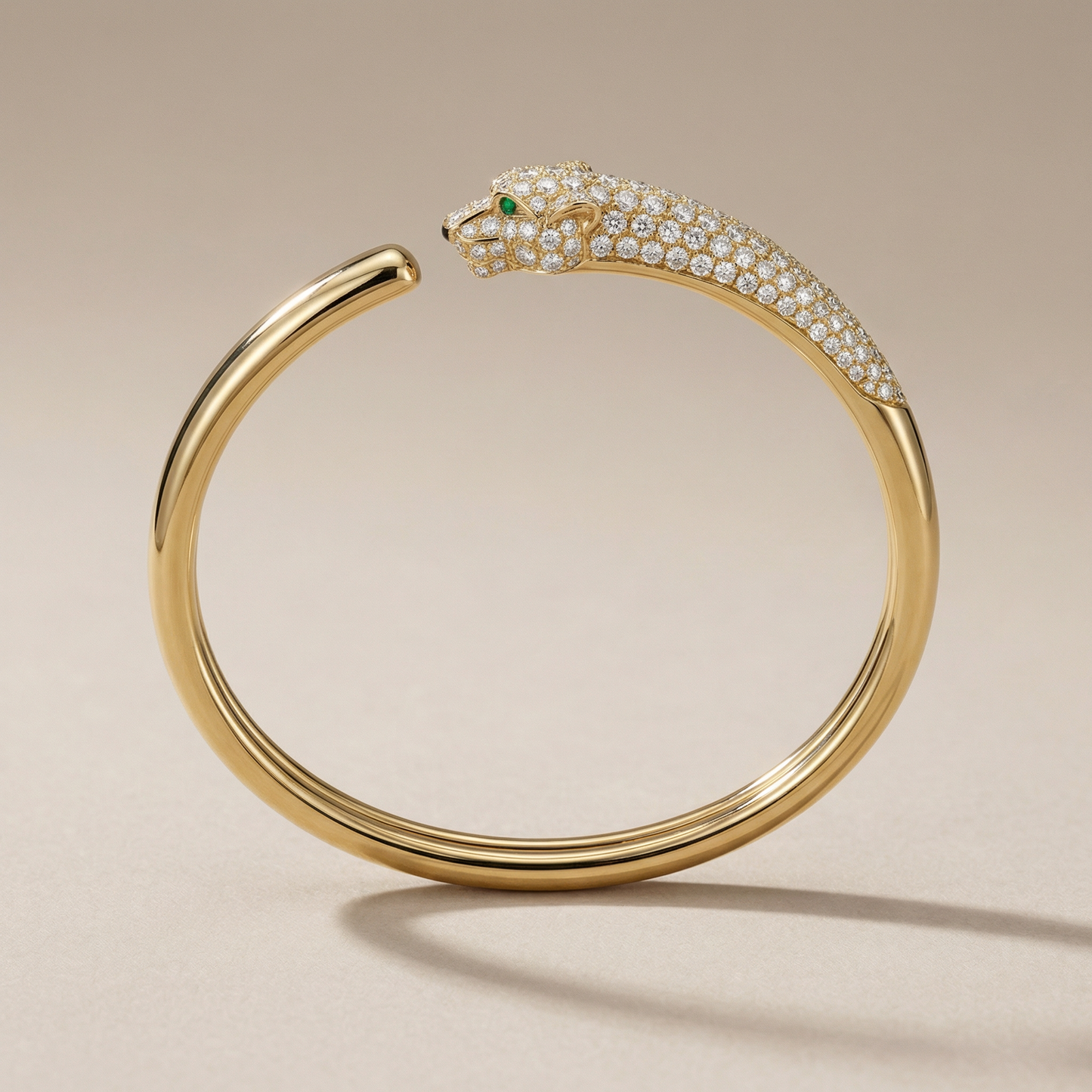 Panthère Pavé Sculptural Bracelet