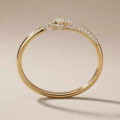 Panthère Pavé Sculptural Bracelet