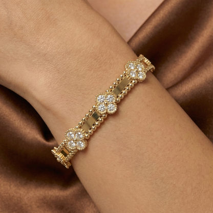 Perlée Sweet Clovers Pavé Bracelet