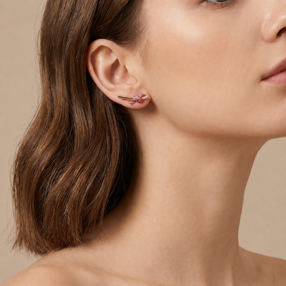 Pink Knot Earrings