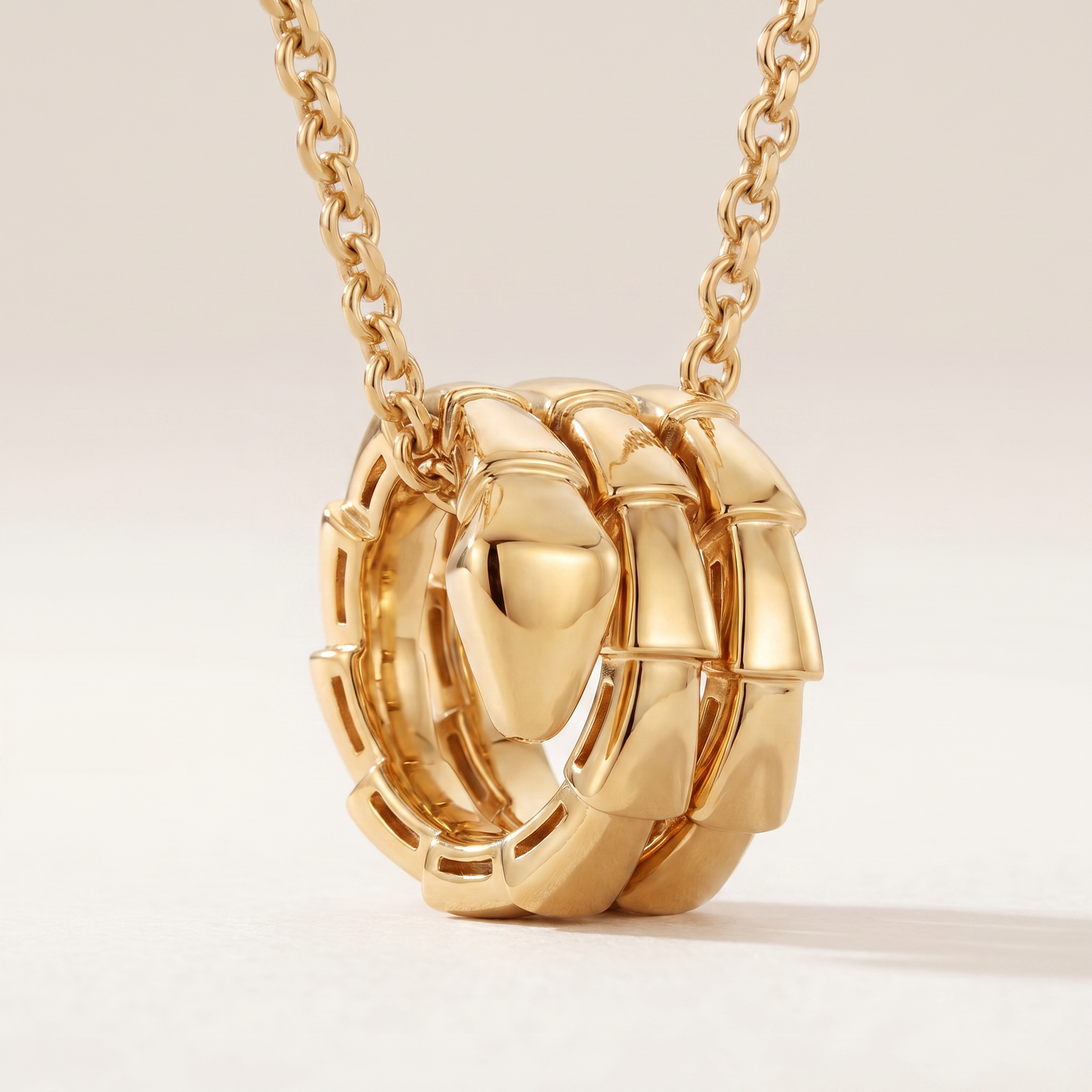 Serpenti Coiled Viper Pendant Necklace