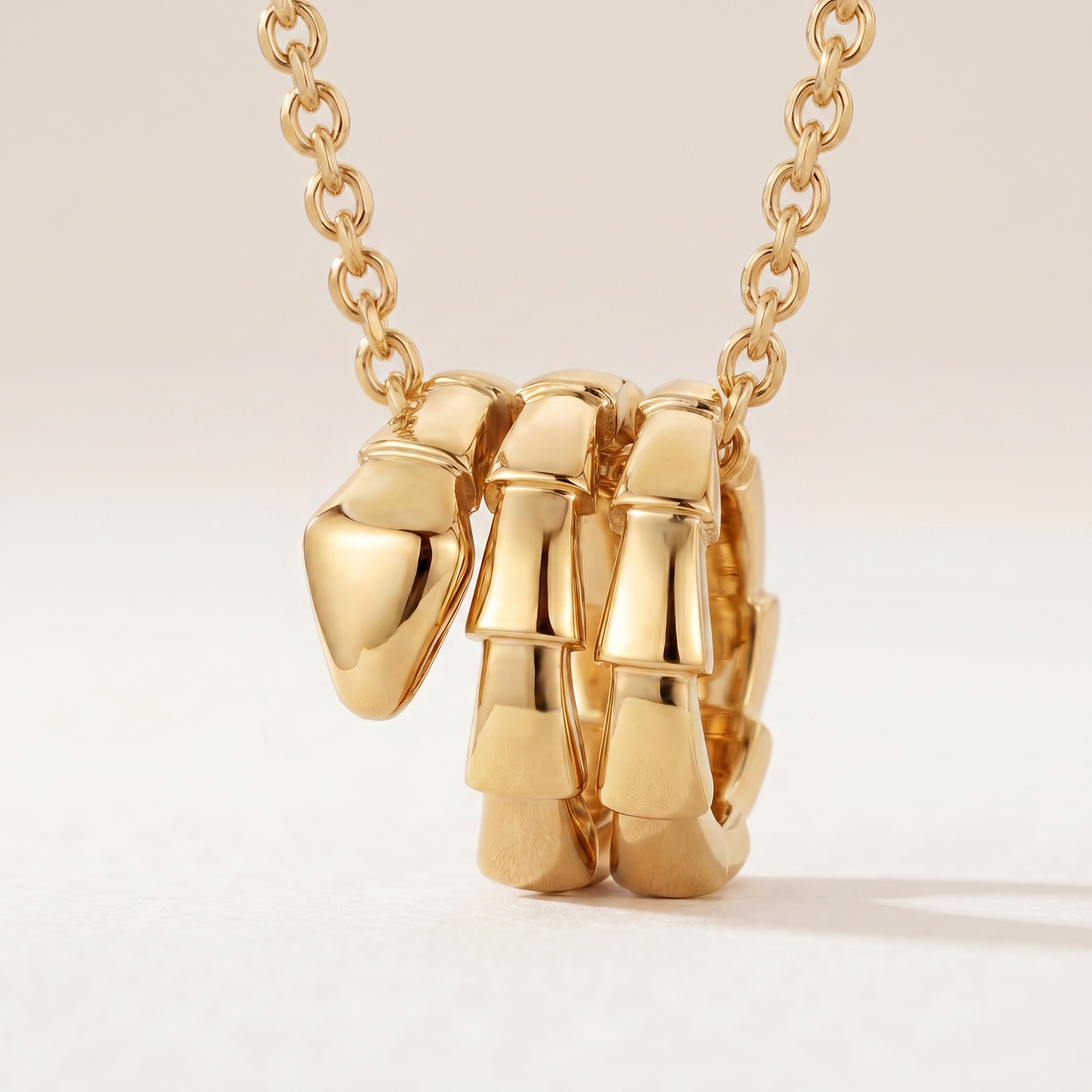 Serpenti Coiled Viper Pendant Necklace
