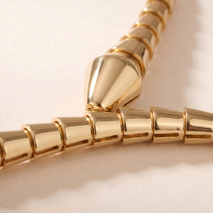 Serpenti Yellow Snake Chain Necklace