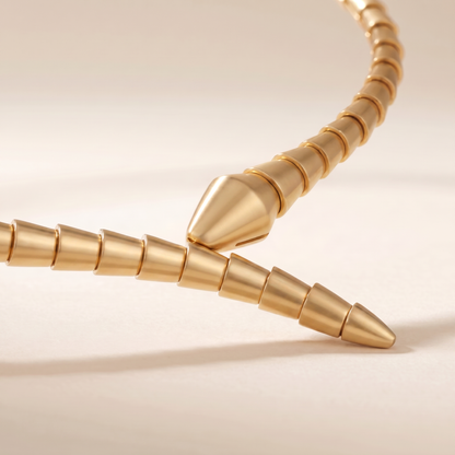 Serpenti Yellow Snake Chain Necklace
