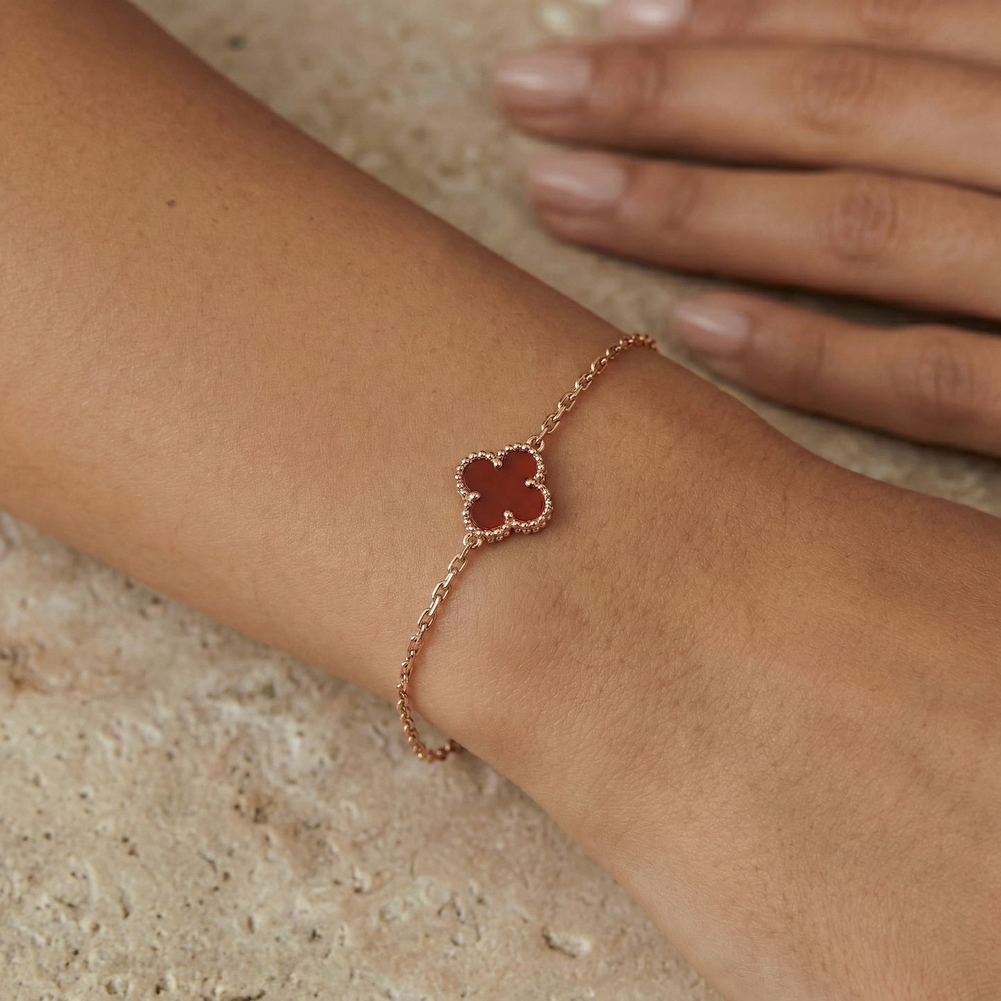 Sweet Vermeil Alhambra Bracelet
