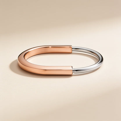 T Lock Bangle in Rose Bracelet
