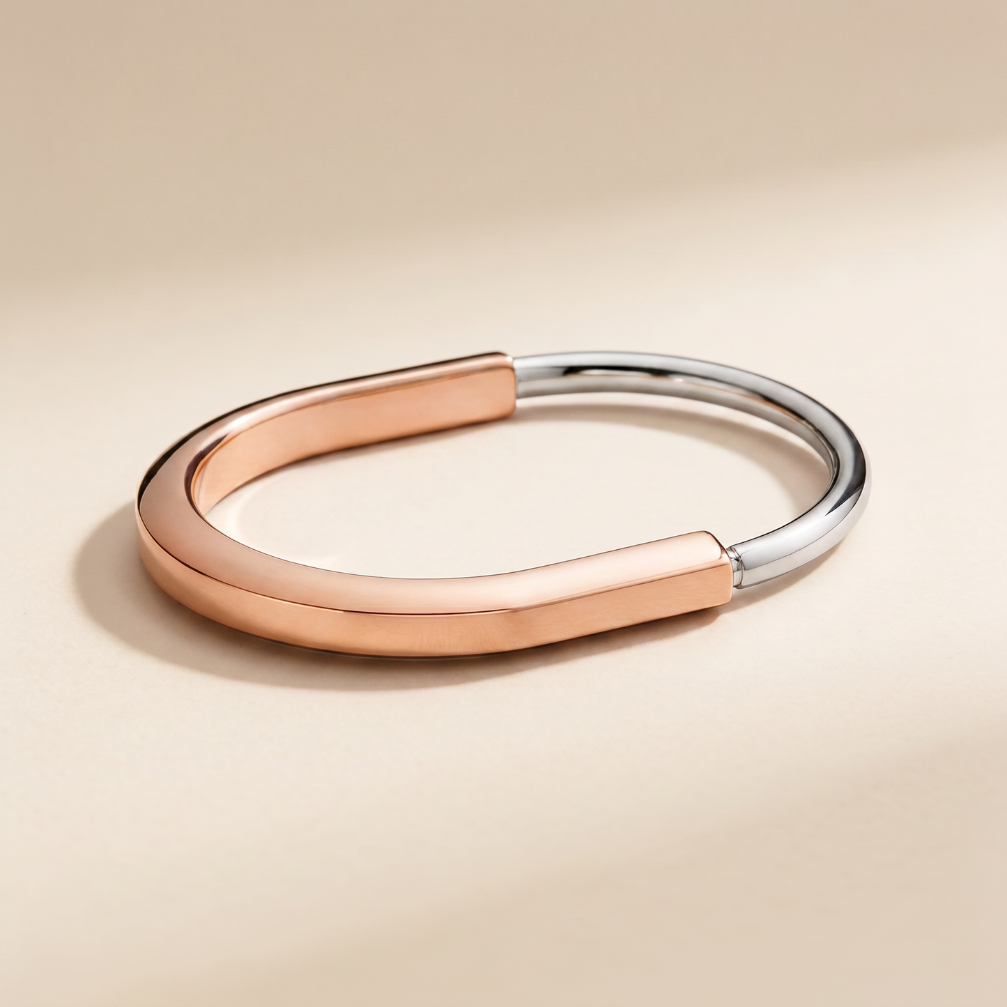 T Lock Bangle in Rose Bracelet
