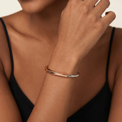 T Lock Bangle in Rose Bracelet