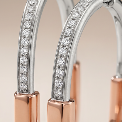 T Lock Extra Large Hoop Earrings